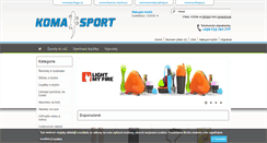 Desktop Screenshot of komasport.cz